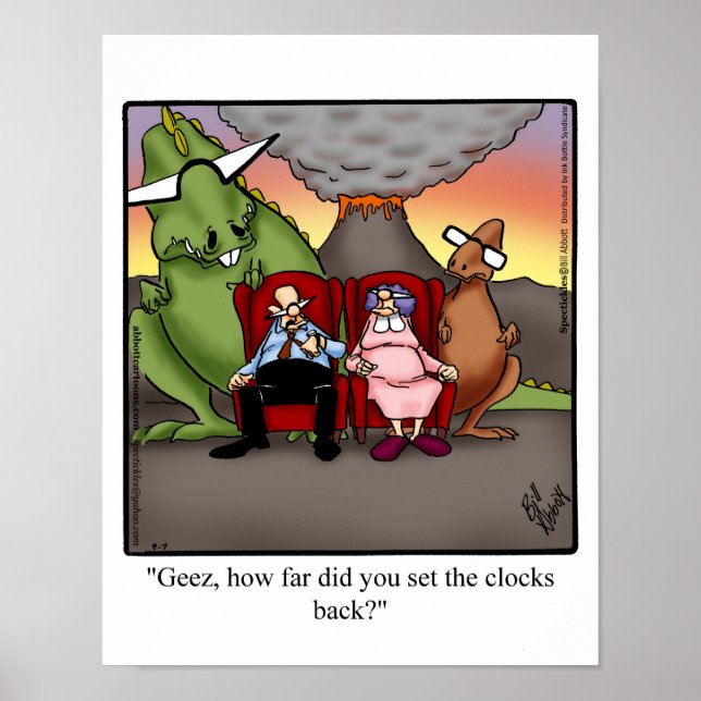 Daylight Savings Time Humour Poster Gift (Front)