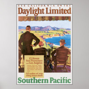 Daylight Unlimited Southern Pacific Travel Poster