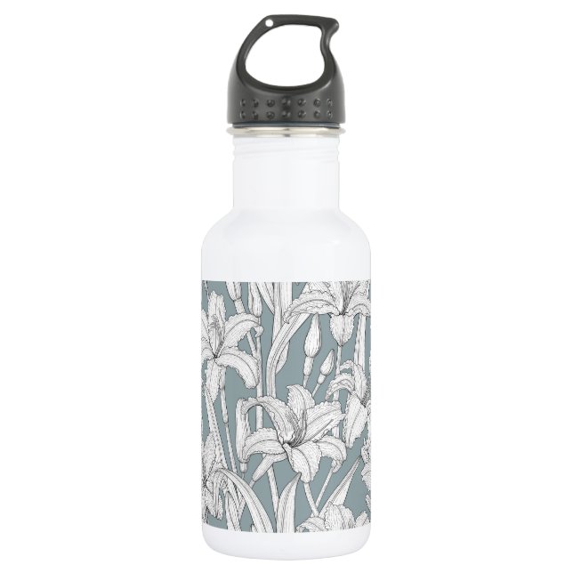 Daylilies 532 Ml Water Bottle (Front)