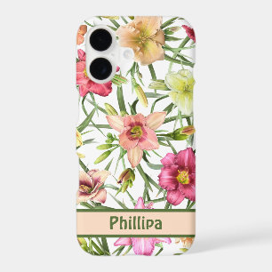 Daylilies All Over Botanical Pattern Personalized