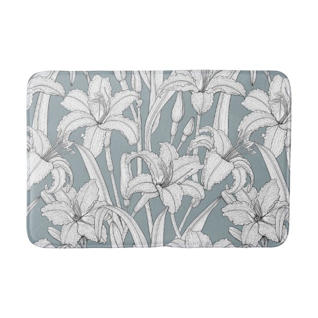 Daylilies Bath Mat (Front)