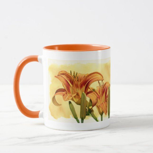 Daylilies - Hemerocallis Mug (Left)
