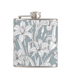 Daylilies Hip Flask