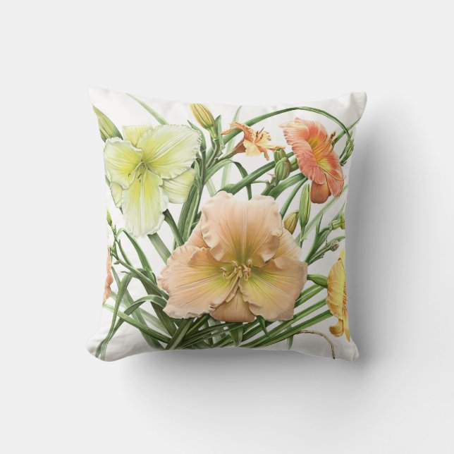 Daylily Bouquet Cushion (Front)