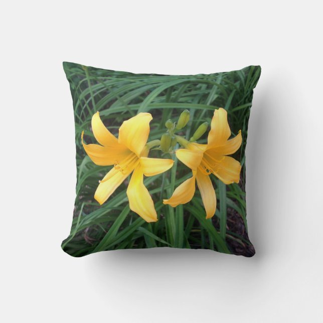 DAYLILY "Downey" Gold Duo -- Cushion (Front)