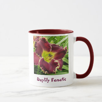 Daylily Fanatic with Purple Flower Mug