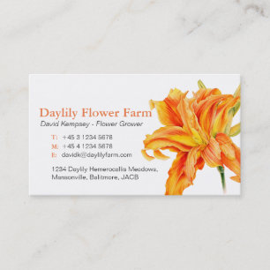 Daylily farmer / flower grower business cards