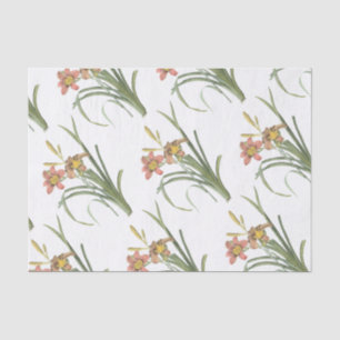 Daylily Flower Pattern Tissue Paper