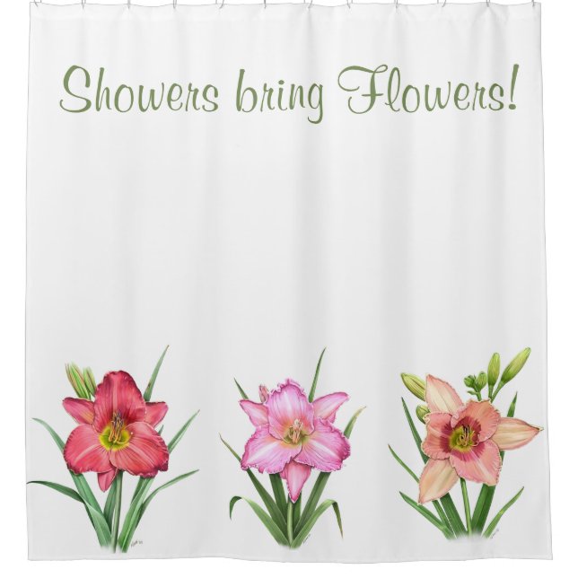 Daylily Garden Shower Curtain (Front)