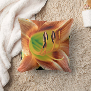 Daylily Macro Cushion