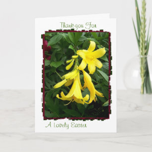 Daylily Stages of Bloom Easter Thank-you Card