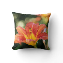 Daylily Throw Pillow