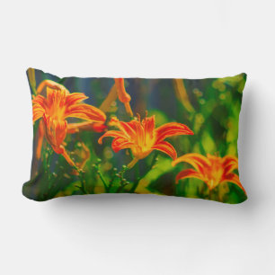 Daylily Trio Lumbar Cushion