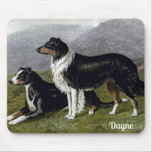 DAYNE ~ Sheep Dogs Painting 1881 ~ C B Barber ~ Mouse Pad