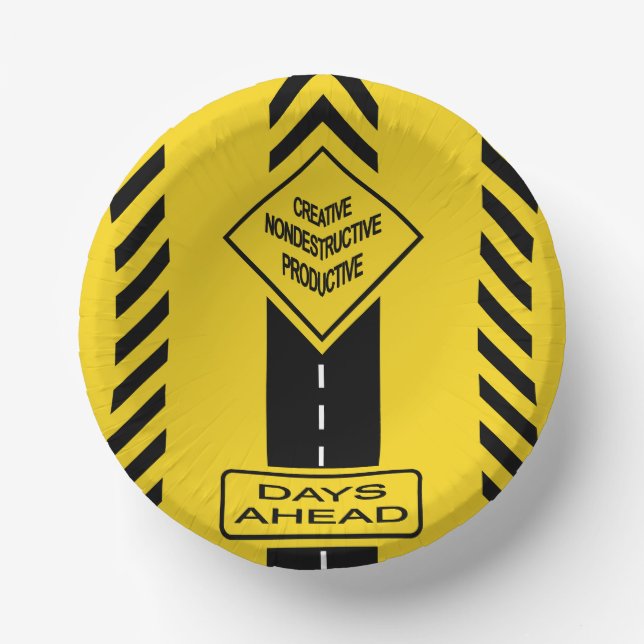 Days Ahead Paper Plate (Front)