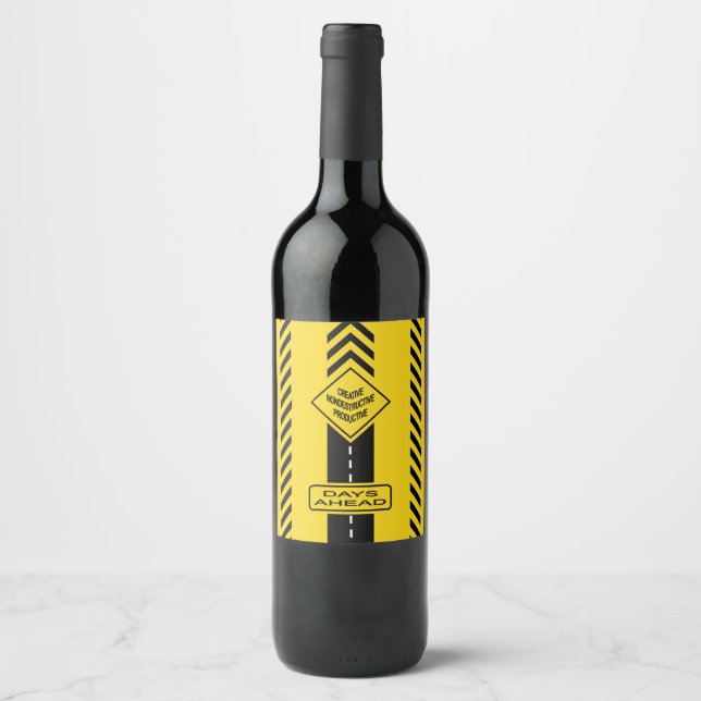Days Ahead Wine Label (Front)