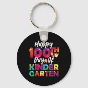 Days All Student Teacher Happy 100th Day Of Kinder Key Ring
