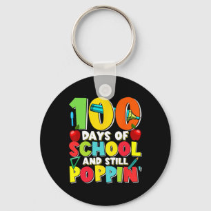 Days And Still Poppin Kids Costume 100th Day Of Sc Key Ring