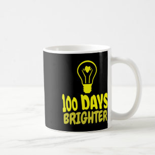 Days Brighter Happy 100 Days Of School Boys Girls  Coffee Mug