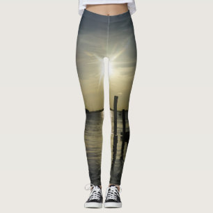 Days End At Cooper River Leggings