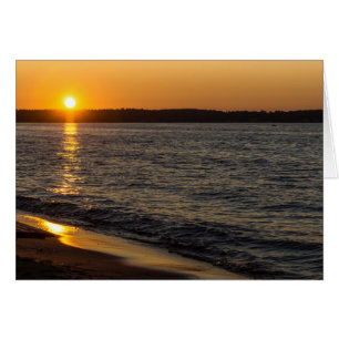 Days End At Traverse City Blank Notecard