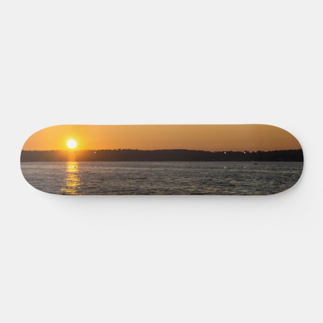 Days End At Traverse City Skateboard (Horz)