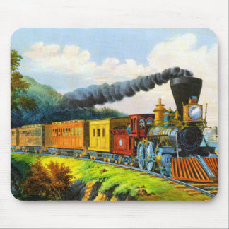 Days gone by Vintage Train Mousepad
