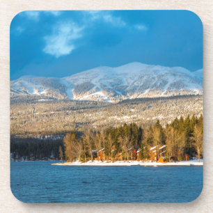 Days Last Light Shines On Ski Runs Of Whitefish Coaster