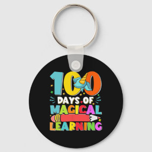 Days Magical Learning Kids Costume 100th Day Of Sc Key Ring