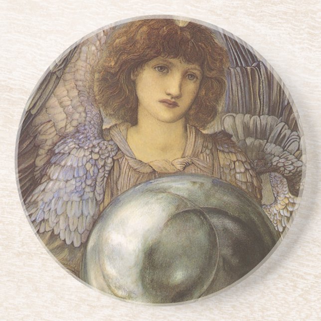 Days of Creation, First Day by Burne Jones Coaster (Front)
