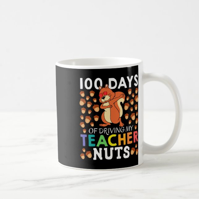 Days Of Driving My Teacher Nuts Fun Dabbing Squirr Coffee Mug (Right)