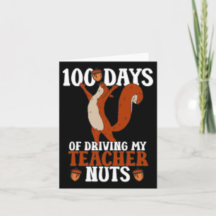 Days Of Driving Teacher Nuts School Retro Team 1  Card