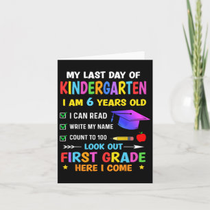 Days Of Kindergarten Graduation 2024 Graduate Boys Card