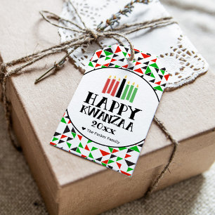 Days of Kwanzaa   Custom Family Name Gift Tags