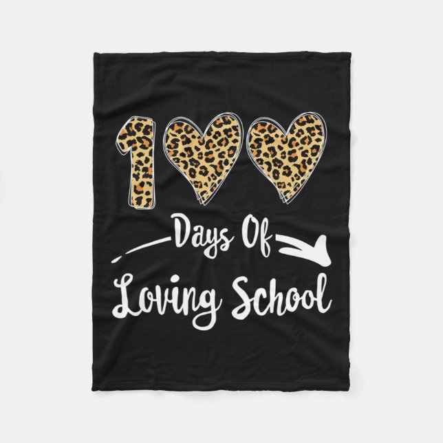 Days Of Loving School  Fleece Blanket (Front)