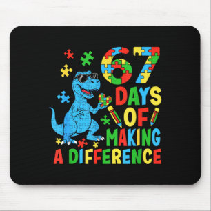 Days Of Making A Difference Dinosaur Autism Teache Mouse Pad