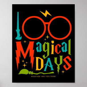 Days Of Mischief Managed Teachers Kids 100 Magical Poster