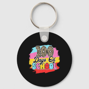 Days Of School 100 Days Smarter 100th Day Of Schoo Key Ring
