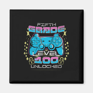 Days Of School 5th Grade Level Unlocked Video Game Magnet