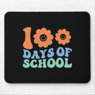 Days Of School 70s Retro Groovy Teacher Student Mouse Pad