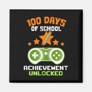 Days Of School Achievement Unlocked Video Gamer  Magnet