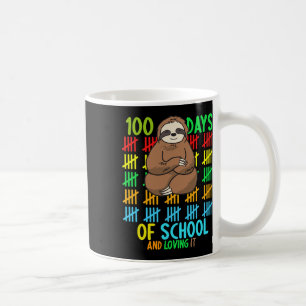 Days Of School And Loving It - Sloth Kids Teacher  Coffee Mug