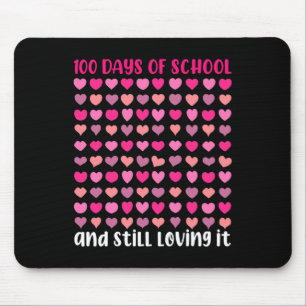 Days Of School And Still Loving It Hearts Girls Mouse Pad