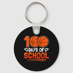Days Of School Basketball For Students Coach Pe Te Key Ring