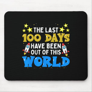 Days Of School Boys Outer Space Astronaut Rocket S Mouse Pad