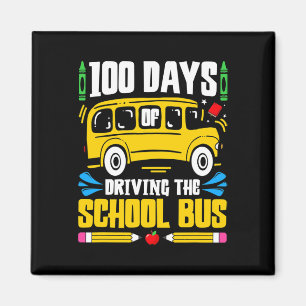 Days Of School Bus Driving Magnet