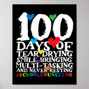 Days Of School Cute School Counsellor  Poster