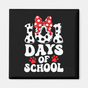Days Of School Dalmatian Dog 100 Days Smarter Boys Magnet