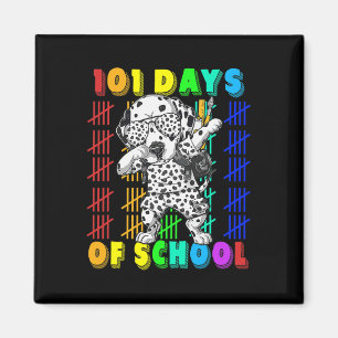 Days Of School Dalmatian Dog 100 Days Smarter Teac Magnet