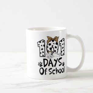 Days Of School Dalmatian Dog Boys Girls 100 Days Coffee Mug
